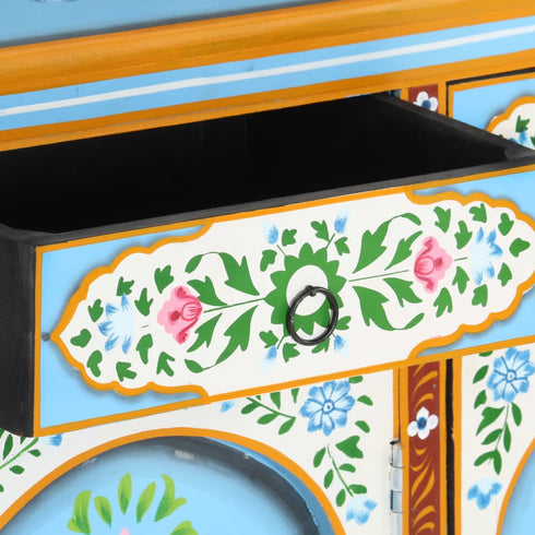 L' Orientaliste -  Hand Painted Sideboard 120x35x76 cm Solid Mango Wood